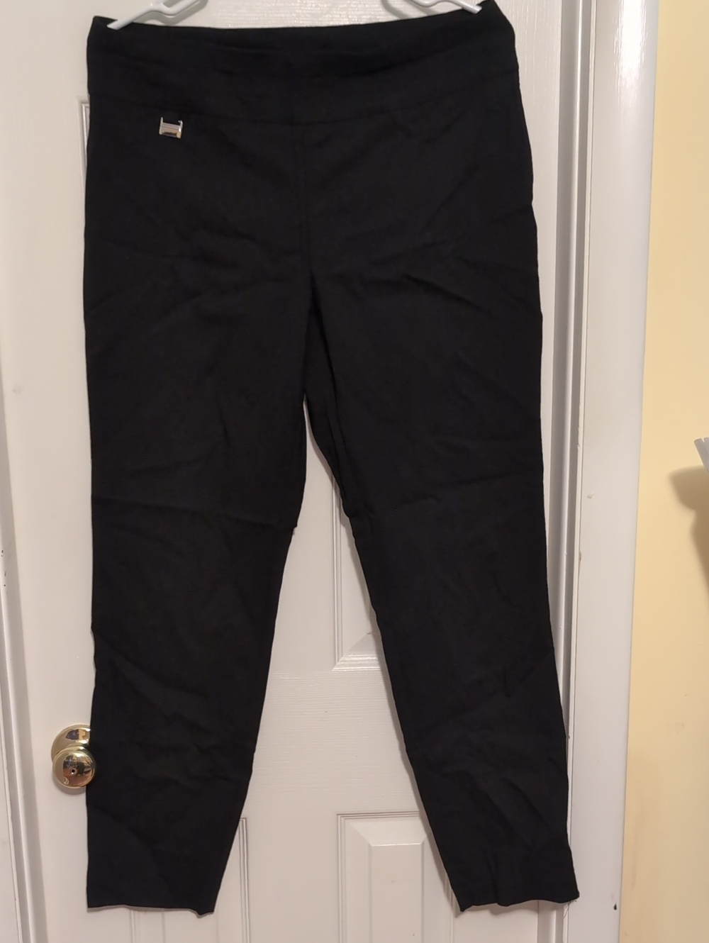 Alfani Black Ponte Skinny Ankle Pants